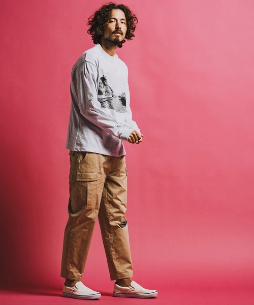 seventy seven（セブンティセブン）の「mlt5542-middle onz L-S high-end t-shirts (77surfphoto) ロングスリーブTシャツ(7726S220)（Tシャツ/カットソー・メンズ・ホワイト/ライトブルー/アッシュ・XL/L/M/S）」の19枚目の写真