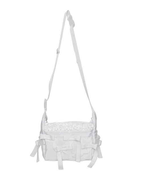 Whinny（ホワイニー）の「Whinny/【2026春新作♪】リボンプリンセスの脱ニートバッグ（ショルダーバッグ・レディース・ホワイト/ブラック・FREE）」の10枚目の写真