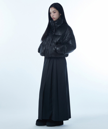 MUSINSA STANDARD WOMAN | ウィメンズデイリープファーグロッシーショートダウンジャケット[ブラック](ダウンジャケット/コート)