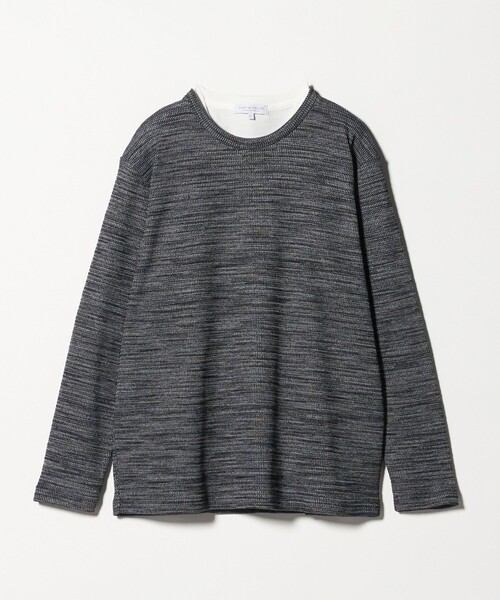 A DAY IN THE LIFE UNITED ARROWS(アデイインザライフユナイテッドアローズ)の「ドビー ワッフル レイヤード カットソー<A DAY IN THE LIFE>(Tシャツ/カットソー・メンズ・ベージュ/ネイビー/ダークグレー・M/L/S)」の1枚目の写真