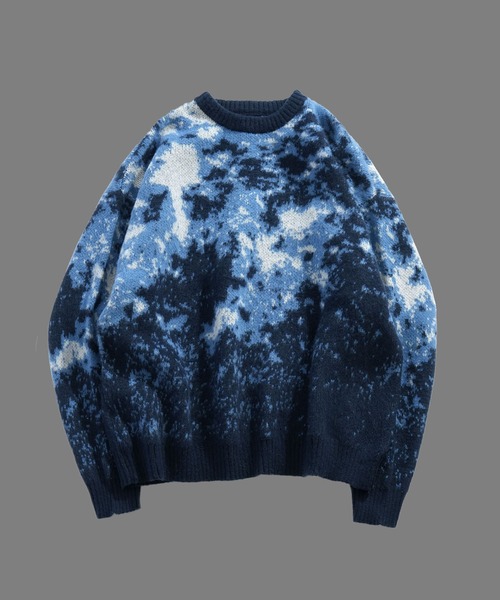 THISIS（ディスイズ）の「シャギーニット（ニット/セーター・メンズ・ネイビー/ブラウン/ワインレッド/ブラック・MEDIUM/LARGE）」の3枚目の写真