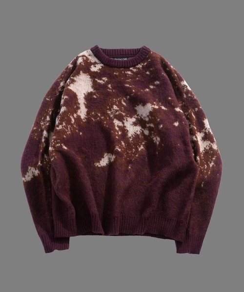 THISIS（ディスイズ）の「シャギーニット（ニット/セーター・メンズ・ネイビー/ブラウン/ワインレッド/ブラック・MEDIUM/LARGE）」の4枚目の写真