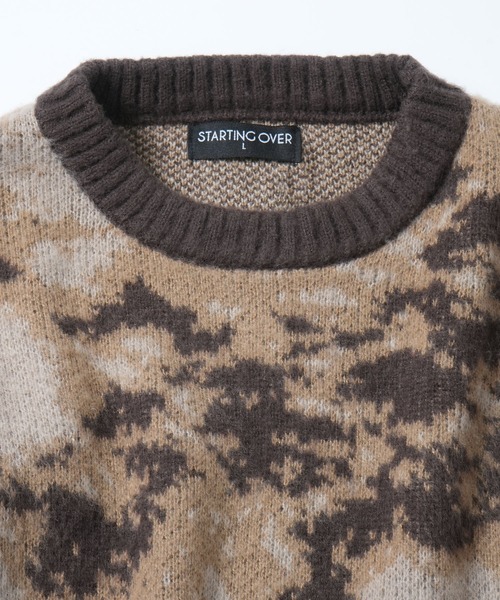 THISIS（ディスイズ）の「シャギーニット（ニット/セーター・メンズ・ネイビー/ブラウン/ワインレッド/ブラック・MEDIUM/LARGE）」の5枚目の写真