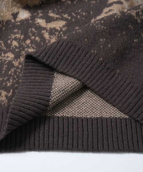 THISIS（ディスイズ）の「シャギーニット（ニット/セーター・メンズ・ネイビー/ブラウン/ワインレッド/ブラック・MEDIUM/LARGE）」の8枚目の写真