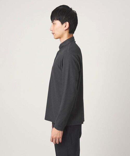 green label relaxing（グリーンレーベルリラクシング）の「メランジ カノコ ニュー ボタンダウン 長袖 ポロシャツ（ポロシャツ・メンズ・ネイビー/ダークグレー・M/L/XL/S）」の18枚目の写真
