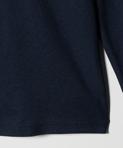 green label relaxing（グリーンレーベルリラクシング）の「メランジ カノコ ニュー ボタンダウン 長袖 ポロシャツ（ポロシャツ・メンズ・ネイビー/ダークグレー・M/L/XL/S）」の4枚目の写真