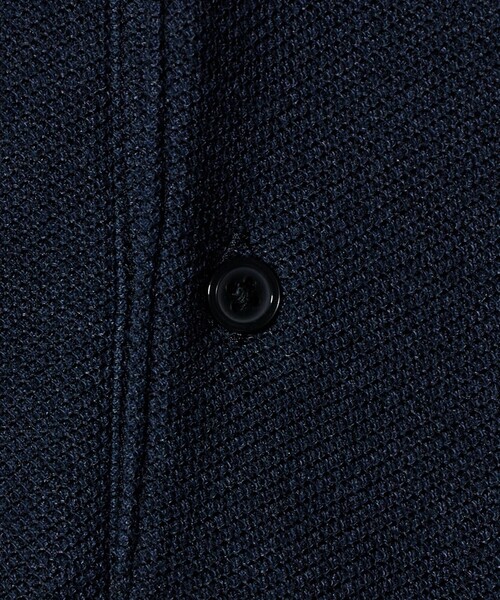 green label relaxing（グリーンレーベルリラクシング）の「メランジ カノコ ニュー ボタンダウン 長袖 ポロシャツ（ポロシャツ・メンズ・ネイビー/ダークグレー・M/L/XL/S）」の5枚目の写真