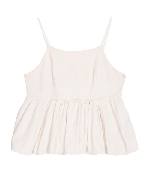 PUNYUS(プニュズ)の「ベロアバルーンキャミチュニック(チュニック・レディース・ブラック/オフホワイト/グレー・1/2/3/4/5)」の10枚目の写真