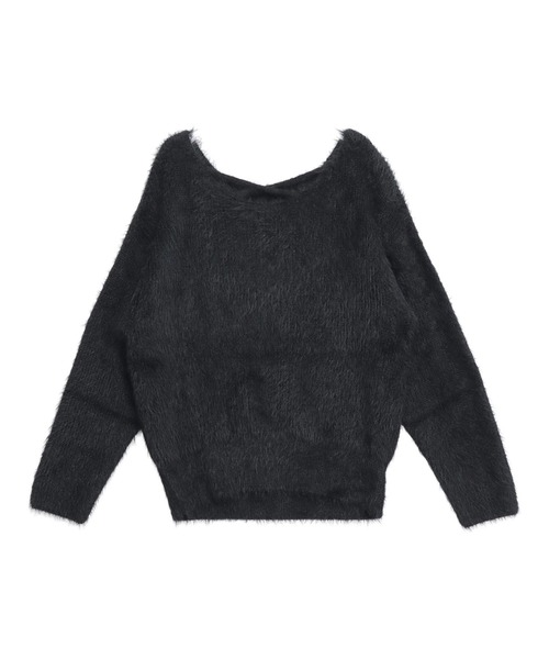 ANAP（アナップ）の「2wayクロス シャギー ニット（ニット/セーター・レディース・アイボリー/ブラック/ライトピンク・F）」の19枚目の写真