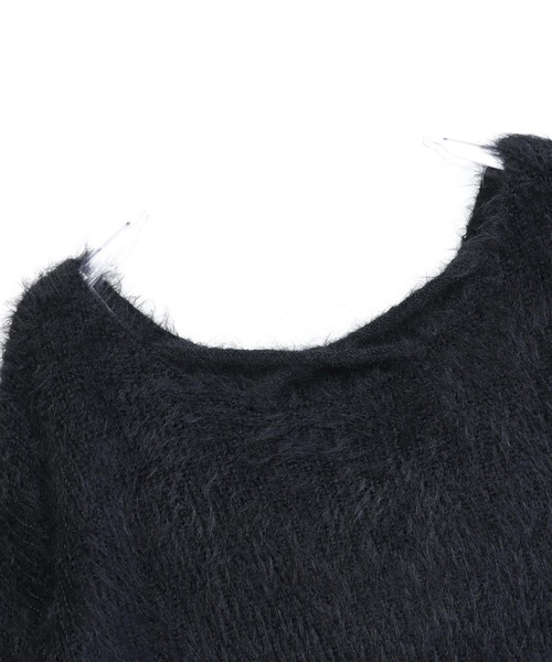 ANAP（アナップ）の「2wayクロス シャギー ニット（ニット/セーター・レディース・アイボリー/ブラック/ライトピンク・F）」の21枚目の写真
