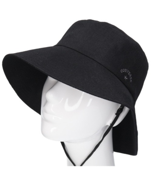 CONVERSE（コンバース）の「CONVERSE/コンバース　CNW STRAW LIKE HAT（ハット・レディース・ベージュ/ブラック・57cm）」の8枚目の写真