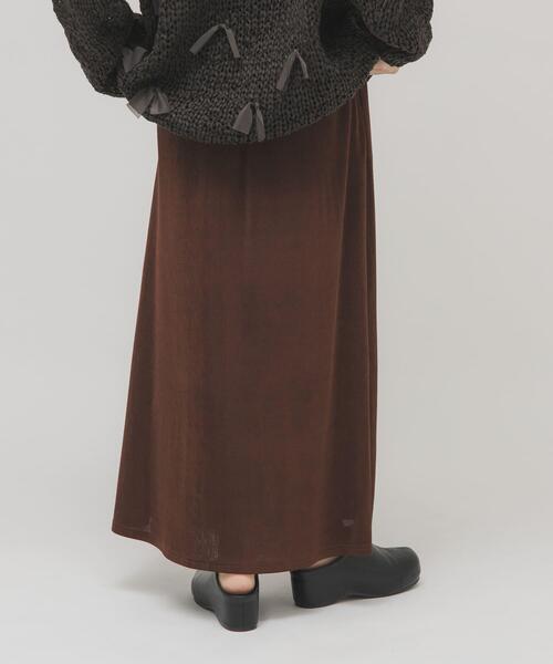 KBF（ケイビーエフ）の「シャイニーイージースカート（スカート・レディース・グレー/ブラウン/ブラック・ONE）」の10枚目の写真