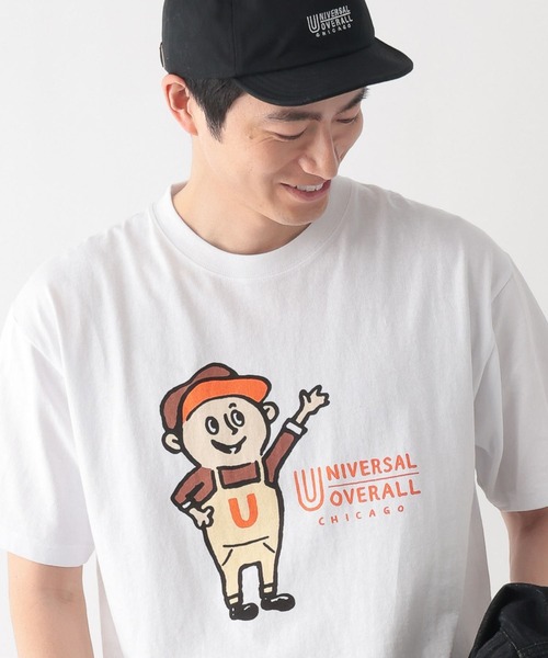 UNIVERSAL OVERALL(ユニバーサルオーバーオール)の「UNIVERSAL OVERALL/Windy Jr. Tシャツ/一部店舗限定/635125(Tシャツ/カットソー・メンズ・その他/ホワイト/ミント・LARGE/X-LARGE/MEDIUM)」の2枚目の写真