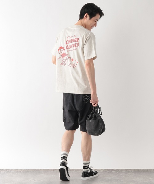 UNIVERSAL OVERALL(ユニバーサルオーバーオール)の「UNIVERSAL OVERALL/Windy Jr. Tシャツ/一部店舗限定/635125(Tシャツ/カットソー・メンズ・その他/ホワイト/ミント・LARGE/X-LARGE/MEDIUM)」の6枚目の写真