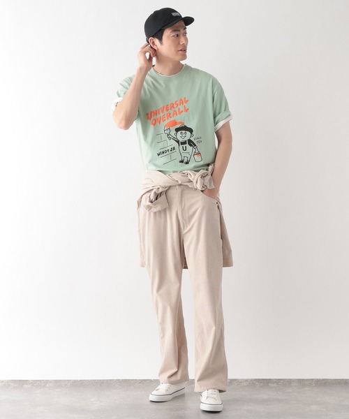 UNIVERSAL OVERALL(ユニバーサルオーバーオール)の「UNIVERSAL OVERALL/Windy Jr. Tシャツ/一部店舗限定/635125(Tシャツ/カットソー・メンズ・その他/ホワイト/ミント・LARGE/X-LARGE/MEDIUM)」の13枚目の写真