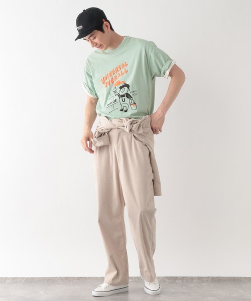 UNIVERSAL OVERALL(ユニバーサルオーバーオール)の「UNIVERSAL OVERALL/Windy Jr. Tシャツ/一部店舗限定/635125(Tシャツ/カットソー・メンズ・その他/ホワイト/ミント・LARGE/X-LARGE/MEDIUM)」の14枚目の写真