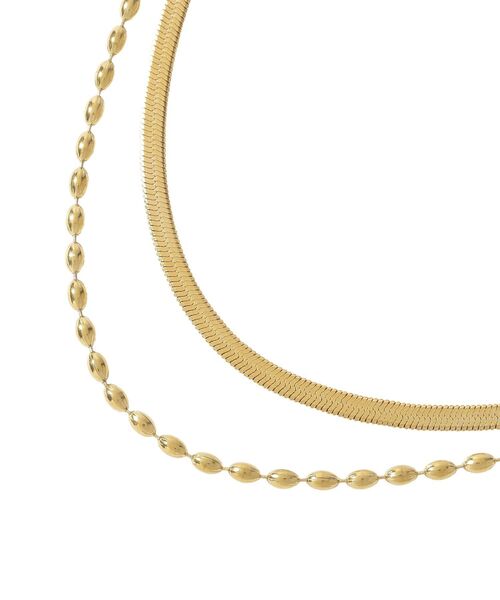 AMERICAN HOLIC（アメリカンホリック）の「【ステンレス】 スネーク 2連ネックレス（ネックレス・レディース・ゴールド/シルバー・FREE）」の6枚目の写真