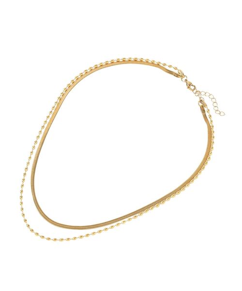 AMERICAN HOLIC（アメリカンホリック）の「【ステンレス】 スネーク 2連ネックレス（ネックレス・レディース・ゴールド/シルバー・FREE）」の9枚目の写真