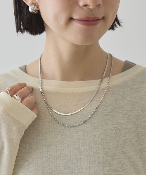 AMERICAN HOLIC（アメリカンホリック）の「【ステンレス】 スネーク 2連ネックレス（ネックレス・レディース・ゴールド/シルバー・FREE）」の2枚目の写真