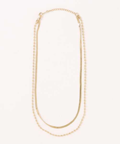 AMERICAN HOLIC（アメリカンホリック）の「【ステンレス】 スネーク 2連ネックレス（ネックレス・レディース・ゴールド/シルバー・FREE）」の4枚目の写真