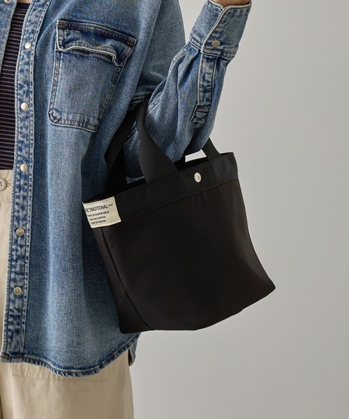 A by MAGASIN DE MODE(エーバイマガジンデモード)の「【A by MAGASIN DE MODE】e.e.p.撥水防汚 ミニョントート SNBD(トートバッグ・レディース・ベージュ/ブラック/カーキ/チャコールグレー・FREE)」の2枚目の写真