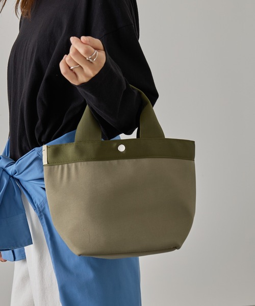 A by MAGASIN DE MODE(エーバイマガジンデモード)の「【A by MAGASIN DE MODE】e.e.p.撥水防汚 ミニョントート SNBD(トートバッグ・レディース・ベージュ/ブラック/カーキ/チャコールグレー・FREE)」の6枚目の写真