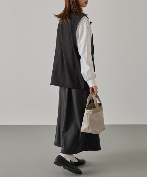 A by MAGASIN DE MODE(エーバイマガジンデモード)の「【A by MAGASIN DE MODE】e.e.p.撥水防汚 ミニョントート SNBD(トートバッグ・レディース・ベージュ/ブラック/カーキ/チャコールグレー・FREE)」の5枚目の写真