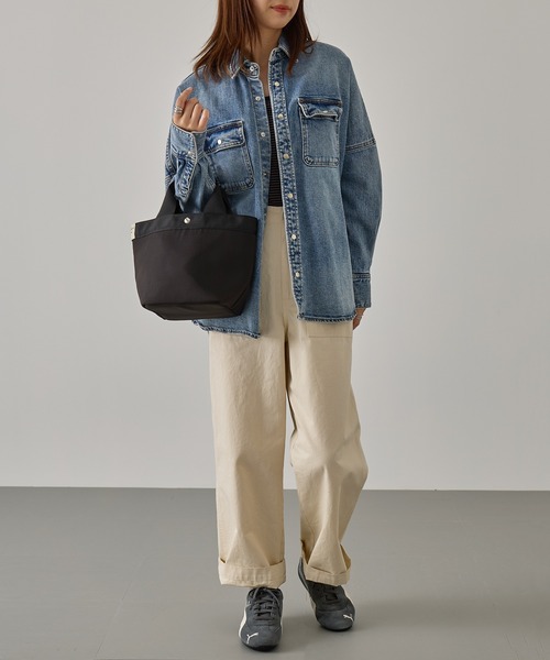 A by MAGASIN DE MODE(エーバイマガジンデモード)の「【A by MAGASIN DE MODE】e.e.p.撥水防汚 ミニョントート SNBD(トートバッグ・レディース・ベージュ/ブラック/カーキ/チャコールグレー・FREE)」の21枚目の写真