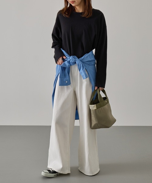 A by MAGASIN DE MODE(エーバイマガジンデモード)の「【A by MAGASIN DE MODE】e.e.p.撥水防汚 ミニョントート SNBD(トートバッグ・レディース・ベージュ/ブラック/カーキ/チャコールグレー・FREE)」の9枚目の写真