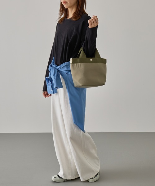 A by MAGASIN DE MODE(エーバイマガジンデモード)の「【A by MAGASIN DE MODE】e.e.p.撥水防汚 ミニョントート SNBD(トートバッグ・レディース・ベージュ/ブラック/カーキ/チャコールグレー・FREE)」の10枚目の写真