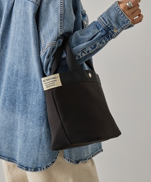 A by MAGASIN DE MODE(エーバイマガジンデモード)の「【A by MAGASIN DE MODE】e.e.p.撥水防汚 ミニョントート SNBD(トートバッグ・レディース・ベージュ/ブラック/カーキ/チャコールグレー・FREE)」の19枚目の写真