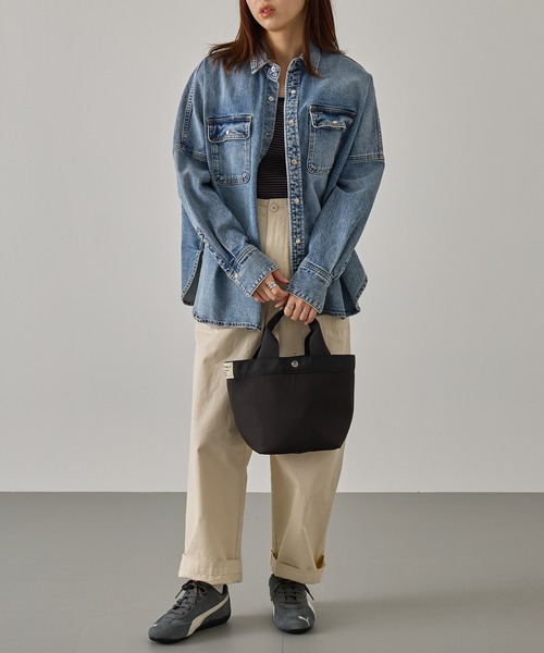 A by MAGASIN DE MODE(エーバイマガジンデモード)の「【A by MAGASIN DE MODE】e.e.p.撥水防汚 ミニョントート SNBD(トートバッグ・レディース・ベージュ/ブラック/カーキ/チャコールグレー・FREE)」の20枚目の写真