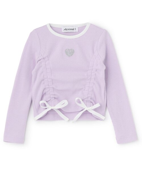 minimal（ミニマル）の「【吸水速乾】テレコドロスト長袖Tシャツ（Tシャツ/カットソー・キッズ・ブラック/ホワイト/ラベンダー・120cm/110cm/100cm/140cm/130cm）」の3枚目の写真