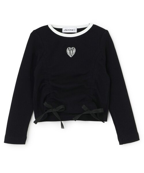 minimal（ミニマル）の「【吸水速乾】テレコドロスト長袖Tシャツ（Tシャツ/カットソー・キッズ・ブラック/ホワイト/ラベンダー・120cm/110cm/100cm/140cm/130cm）」の2枚目の写真