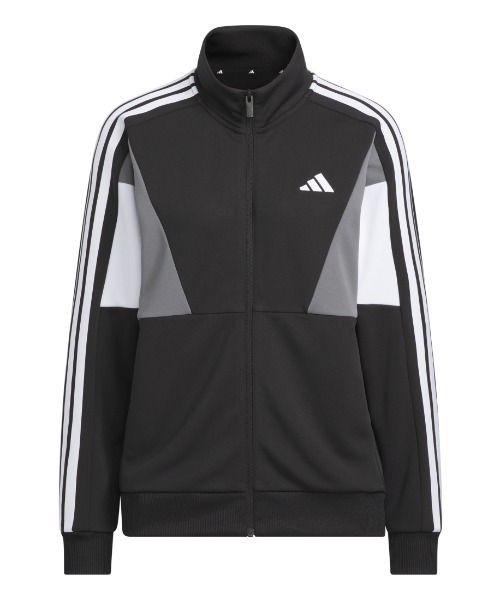 adidas（アディダス）の「アディダス adidas W TEAM トラックトップ（ジャージ・レディース・ブラック/ネイビー・S/M/L/XL）」の5枚目の写真