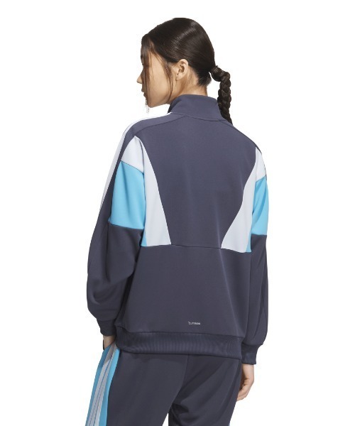 adidas（アディダス）の「アディダス adidas W TEAM トラックトップ（ジャージ・レディース・ブラック/ネイビー・S/M/L/XL）」の8枚目の写真