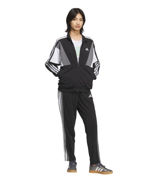 adidas（アディダス）の「アディダス adidas W TEAM トラックトップ（ジャージ・レディース・ブラック/ネイビー・S/M/L/XL）」の11枚目の写真