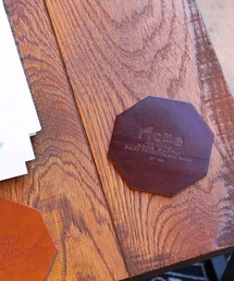 ACME FURNITURE(ANt@j`[)LEATHER COASTER DBR(OX/}OJbv/^u[)
