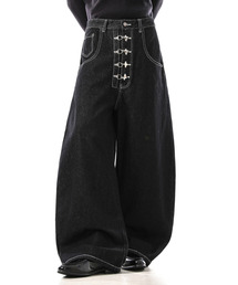 EFFECTION（エフェクション）の「【neos】ファイヤーマンフック バルーンデニム メンズ リジット カーブ ワイド バレルパンツ（デニムパンツ）」