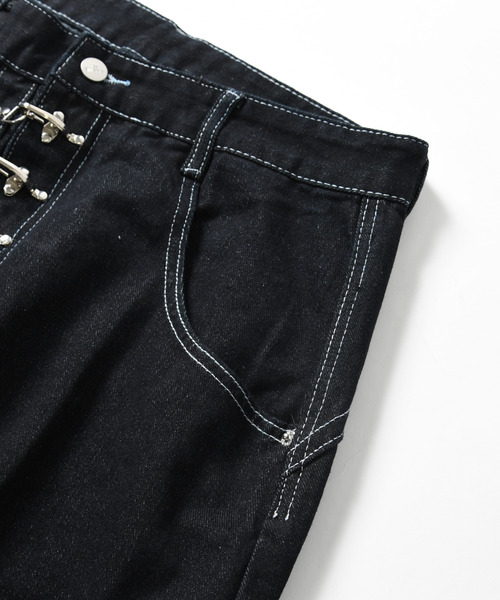 neos（ネオス）の「【neos】ファイヤーマンフック バルーンデニム メンズ リジット カーブ ワイド バレルパンツ（デニムパンツ・メンズ・ワンウォッシュ・LARGE/MEDIUM/X-LARGE）」の8枚目の写真