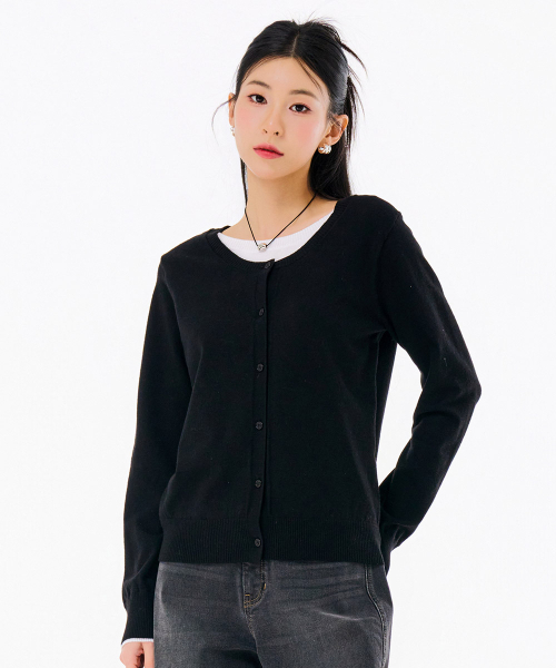 CHASECULT（チェイスカルト）の「レディースレイヤードニットカーディガン-FARG5261B03（ニット/セーター・レディース・ブラック・90/85）」の4枚目の写真
