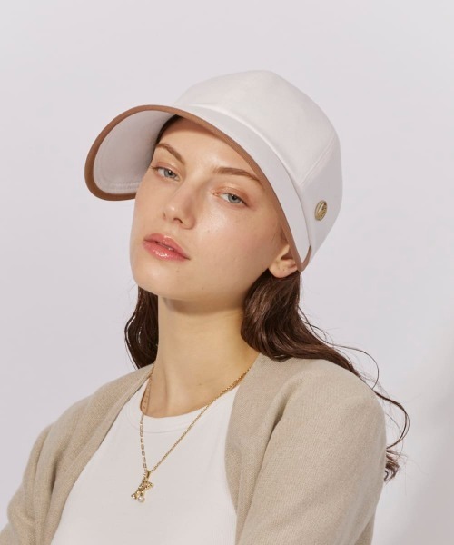 Chapeau d' O(シャポードオー)の「Chapeau d' O Cotton Sarge Wide Cap / シャポードオー(キャップ・レディース・ネイビー/ホワイト・FREE)」の12枚目の写真