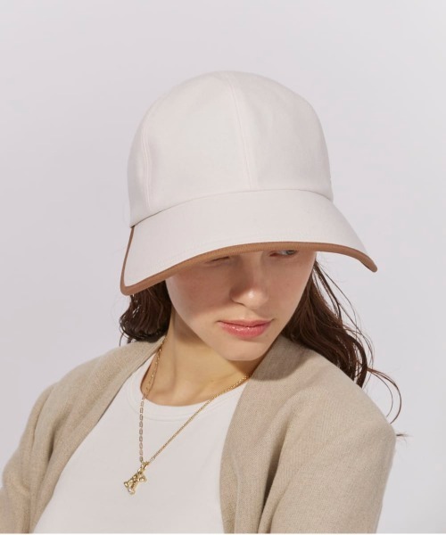 Chapeau d' O(シャポードオー)の「Chapeau d' O Cotton Sarge Wide Cap / シャポードオー(キャップ・レディース・ネイビー/ホワイト・FREE)」の13枚目の写真