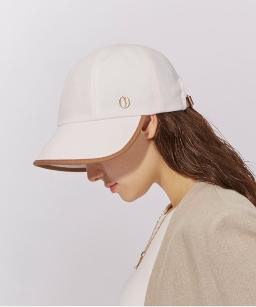Chapeau d' O(シャポードオー)の「Chapeau d' O Cotton Sarge Wide Cap / シャポードオー(キャップ・レディース・ネイビー/ホワイト・FREE)」の14枚目の写真