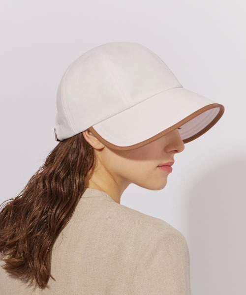 Chapeau d' O(シャポードオー)の「Chapeau d' O Cotton Sarge Wide Cap / シャポードオー(キャップ・レディース・ネイビー/ホワイト・FREE)」の16枚目の写真