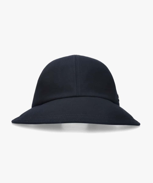 Chapeau d' O(シャポードオー)の「Chapeau d' O Cotton Sarge Wide Cap / シャポードオー(キャップ・レディース・ネイビー/ホワイト・FREE)」の5枚目の写真