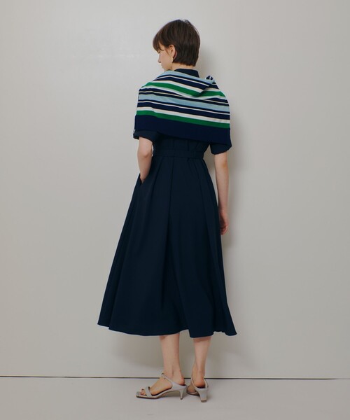 allureville（アルアバイル）の「サッカーターンバックワンピース（ワンピース・レディース・ネイビー/オフホワイト/グリーン・2）」の21枚目の写真