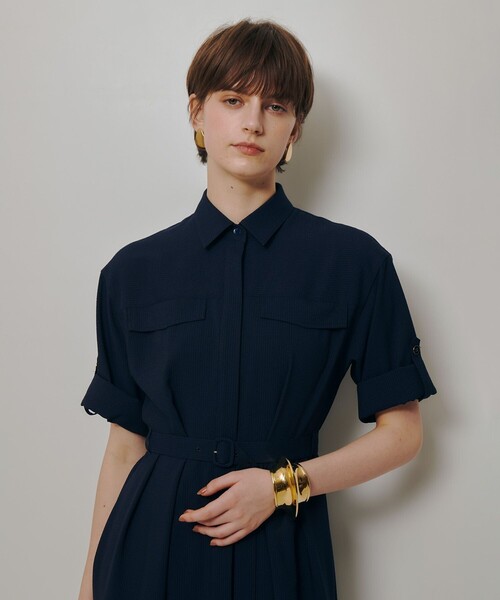 allureville（アルアバイル）の「サッカーターンバックワンピース（ワンピース・レディース・ネイビー/オフホワイト/グリーン・2）」の22枚目の写真