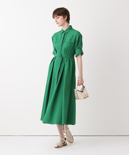 allureville（アルアバイル）の「サッカーターンバックワンピース（ワンピース・レディース・ネイビー/オフホワイト/グリーン・2）」の7枚目の写真