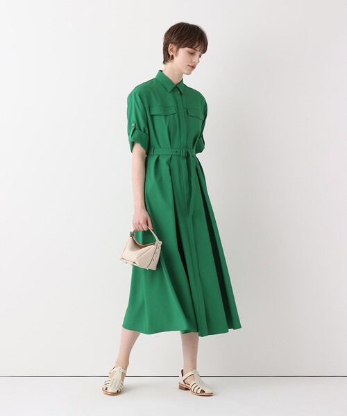 allureville（アルアバイル）の「サッカーターンバックワンピース（ワンピース・レディース・ネイビー/オフホワイト/グリーン・2）」の8枚目の写真